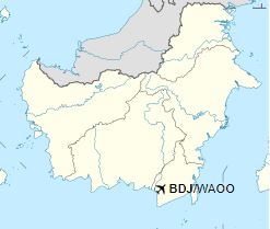 Syamsudin Noor International Airport Location