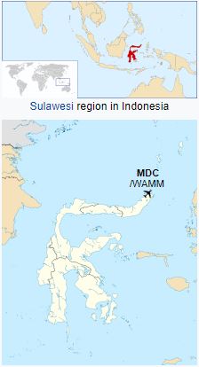 Sam Ratulangi International Airport Location
